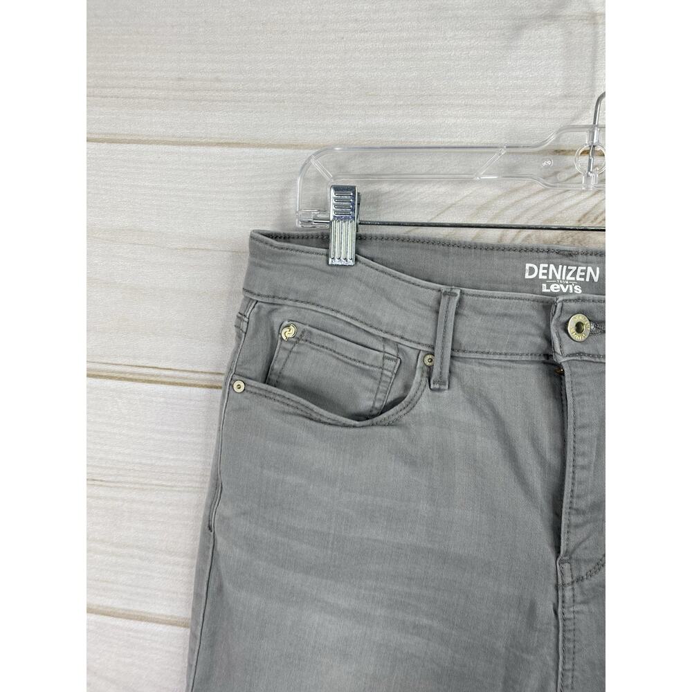 Denizen From Levi's Jeans Sz 10 W 30 High Rise Zip Ankle Skinny Gray Stretch - Picture 2 of 12